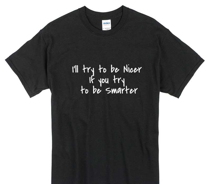 Custom Gildan 100% Cotton Black T-Shirt