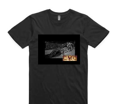 Custom AS Colour 100% Cotton Black T-Shirt