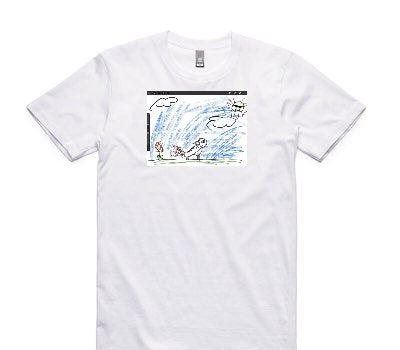 Custom AS Colour 100% Cotton White T-Shirt