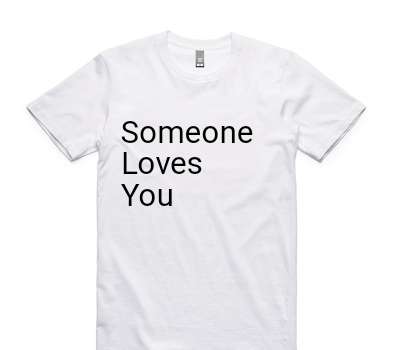 Custom AS Colour 100% Cotton White T-Shirt