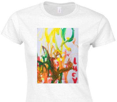 Custom Womens Soft Style 100% Cotton White T-Shirt