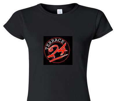 Custom Womens Soft Style 100% Cotton Black T-Shirt