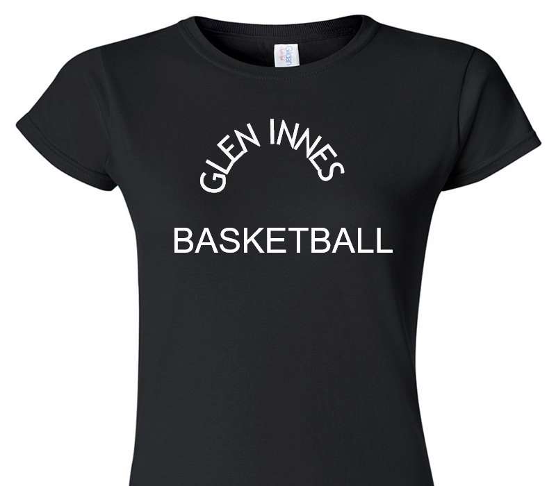 Custom Womens Soft Style 100% Cotton Black T-Shirt