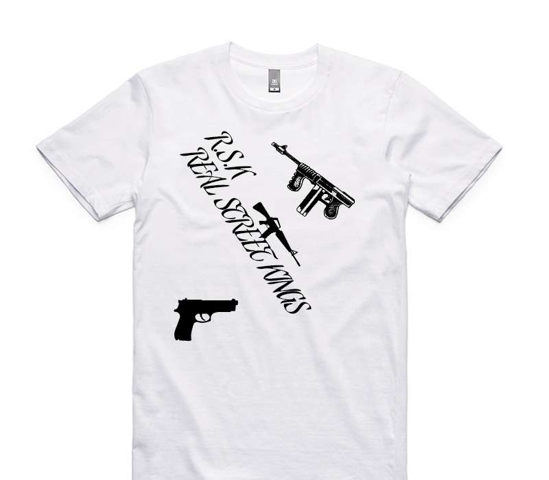 Custom AS Colour 100% Cotton White T-Shirt