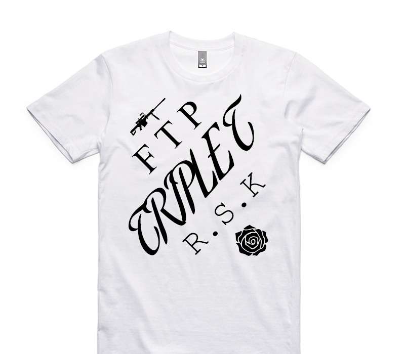 Custom AS Colour 100% Cotton White T-Shirt