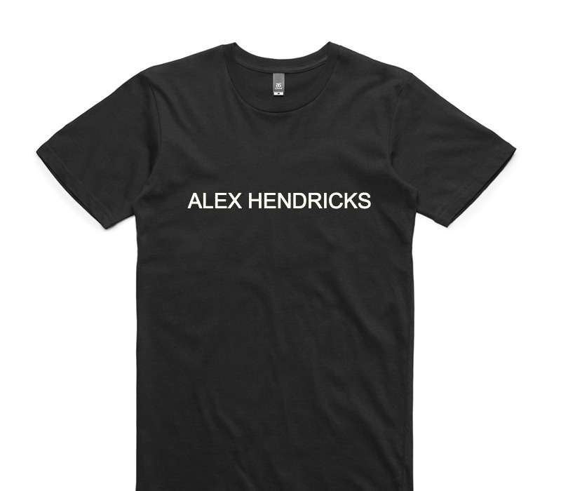 Custom AS Colour 100% Cotton Black T-Shirt