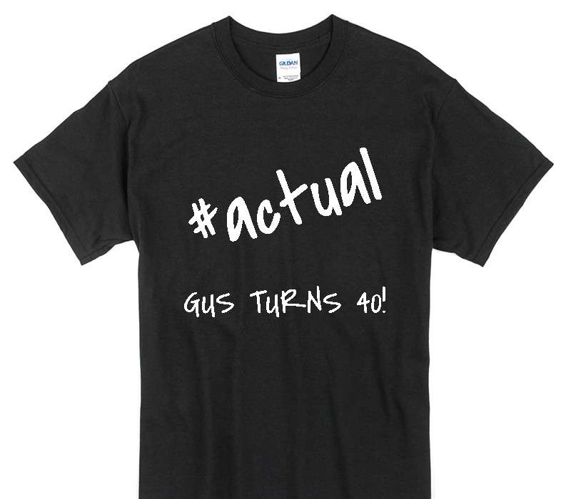 Custom Gildan 100% Cotton Black T-Shirt