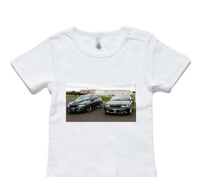 Custom AS Colour White Baby T-Shirt