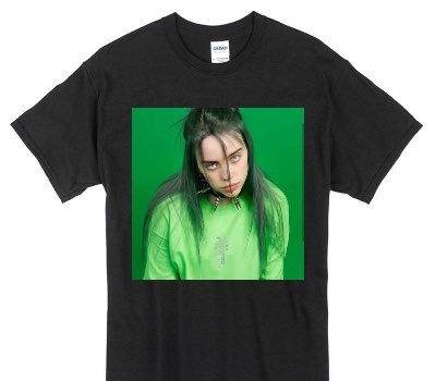 Custom Gildan 100% Cotton Black T-Shirt