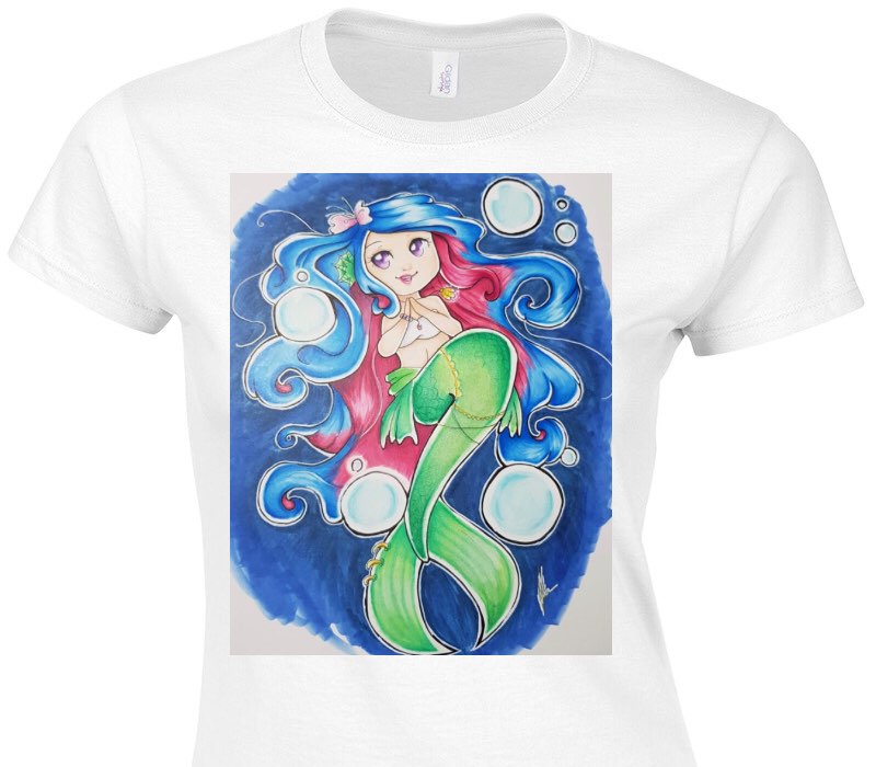 Custom Womens Soft Style 100% Cotton White T-Shirt