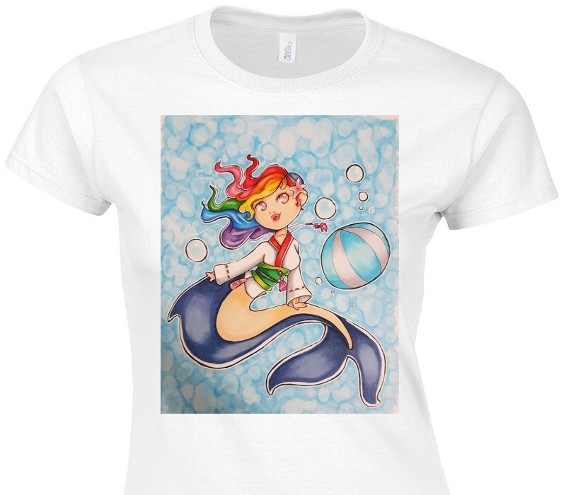 Custom Womens Soft Style 100% Cotton White T-Shirt
