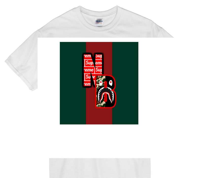 Custom Gildan 100% Cotton White T-Shirt