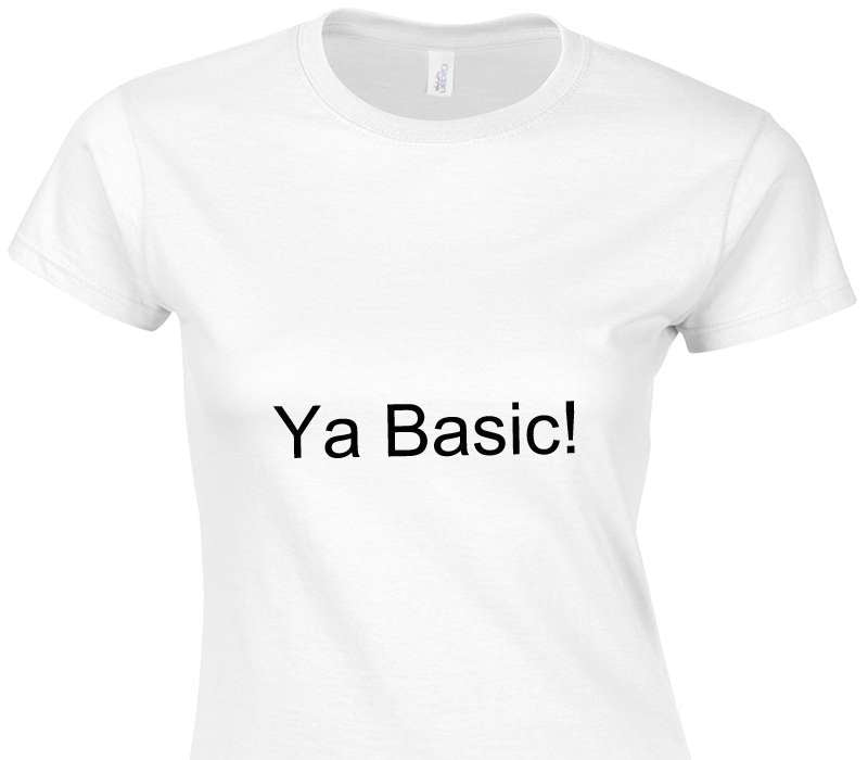 Custom Womens Soft Style 100% Cotton White T-Shirt