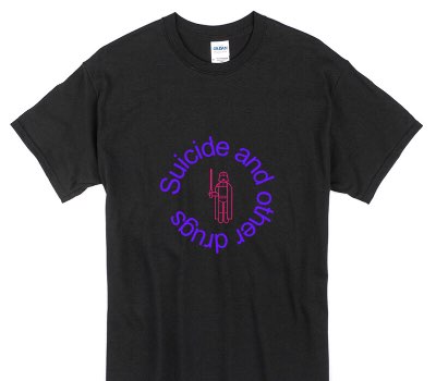 Custom Gildan 100% Cotton Black T-Shirt