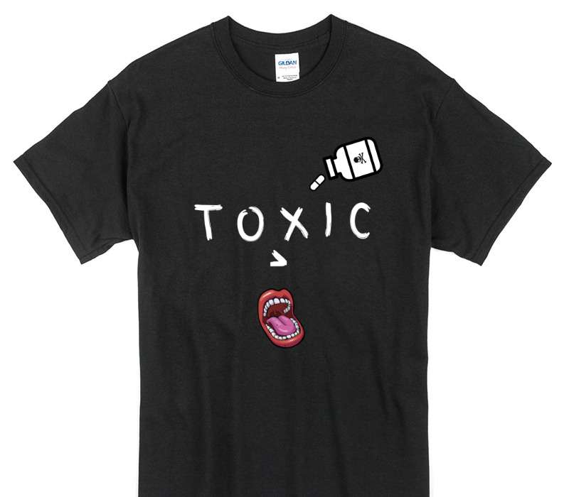 Custom Gildan 100% Cotton Black T-Shirt