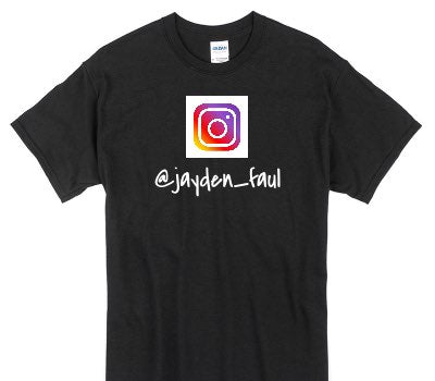 Custom Gildan 100% Cotton Black T-Shirt