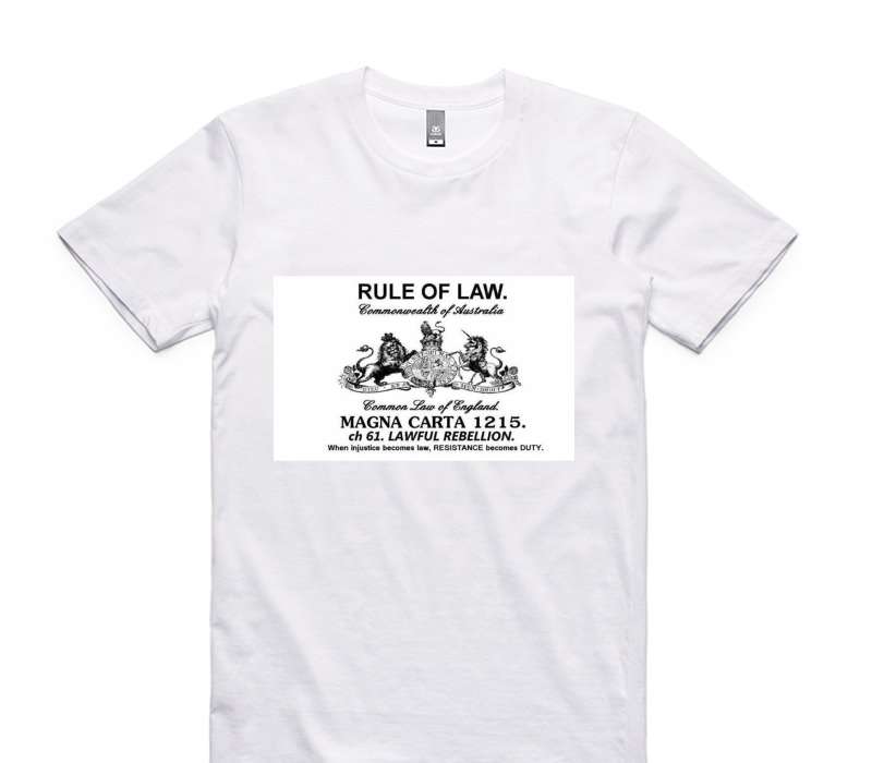 Custom AS Colour 100% Cotton White T-Shirt