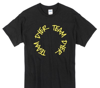Custom Gildan 100% Cotton Black T-Shirt
