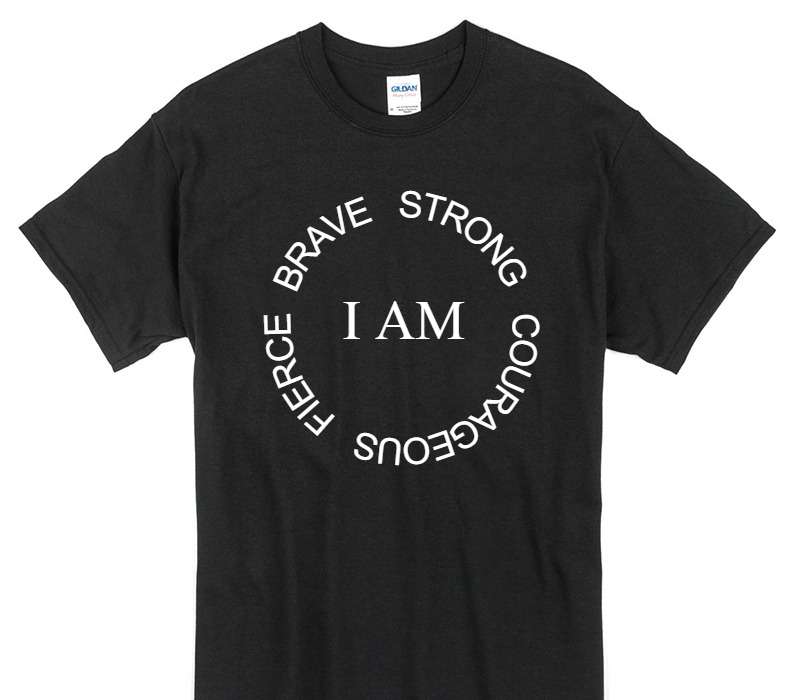 Custom Gildan 100% Cotton Black T-Shirt