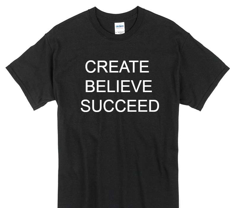 Custom Gildan 100% Cotton Black T-Shirt