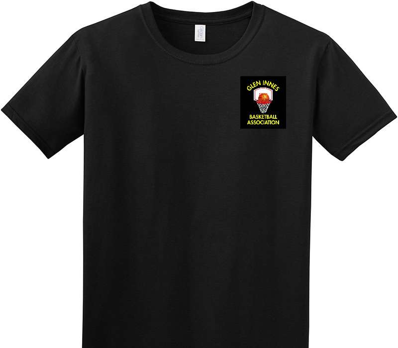 Custom Adult Soft Style 100% Cotton Black T-Shirt