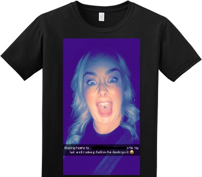 Custom Adult Soft Style 100% Cotton Black T-Shirt