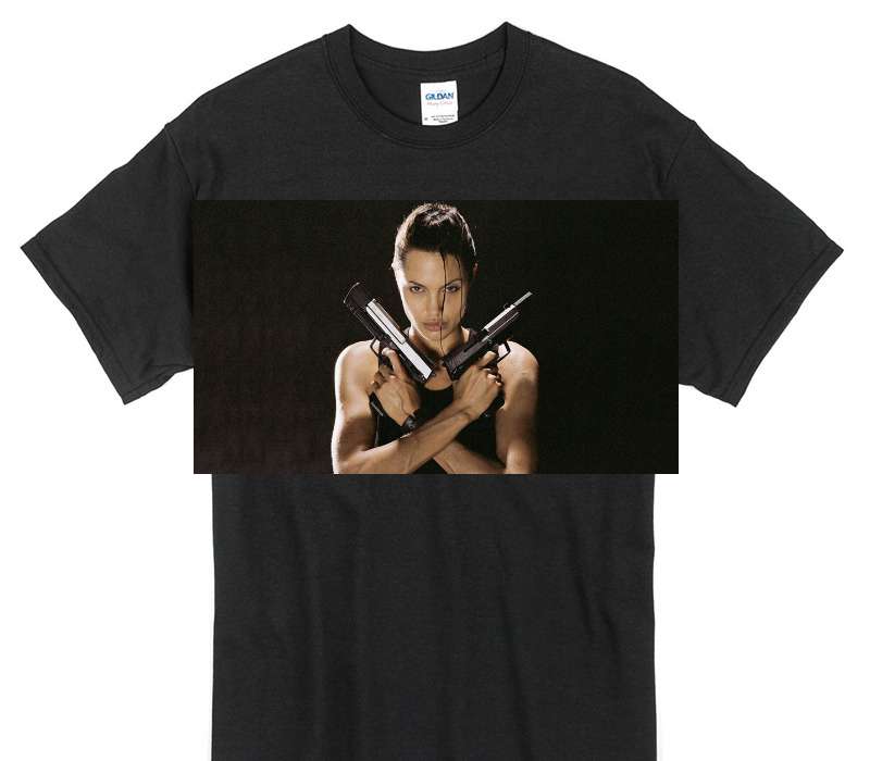 Custom Gildan 100% Cotton Black T-Shirt