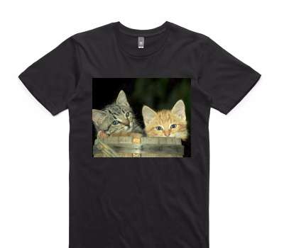 Custom AS Colour 100% Cotton Black T-Shirt