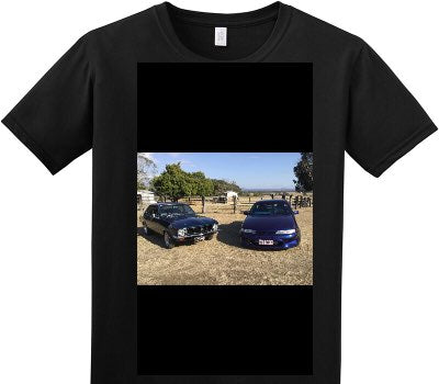 Custom Adult Soft Style 100% Cotton Black T-Shirt