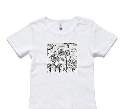 Custom AS Colour White Baby T-Shirt