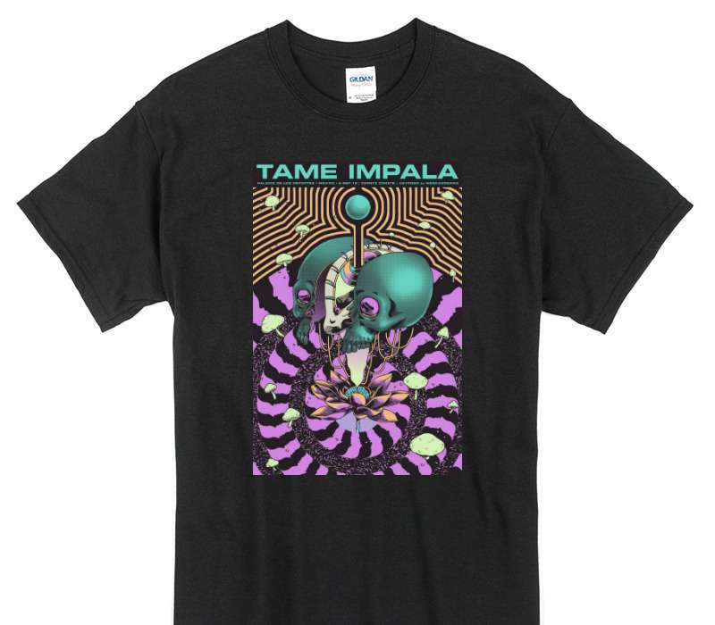 Custom Gildan 100% Cotton Black T-Shirt