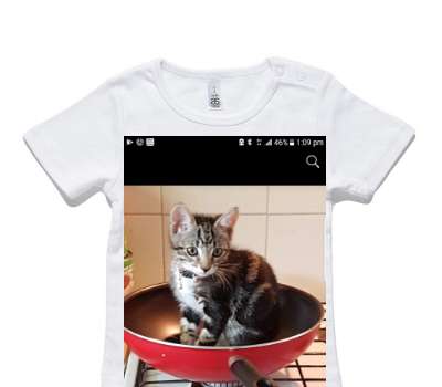 Custom AS Colour White Baby T-Shirt