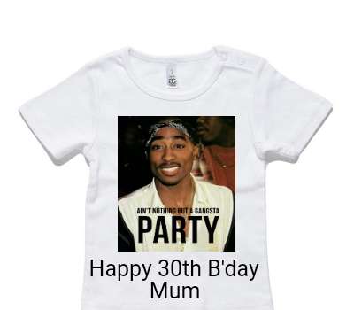 Custom AS Colour White Baby T-Shirt