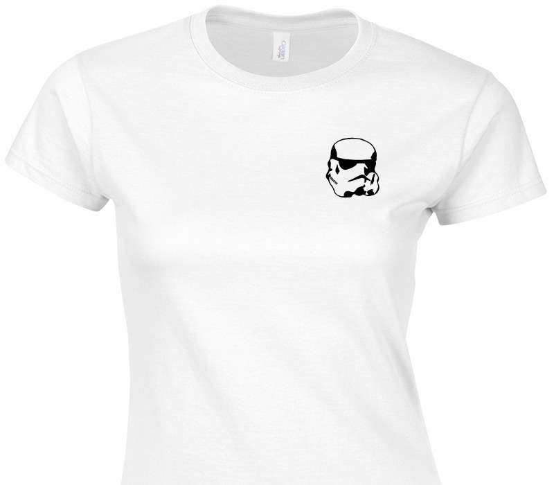 Custom Womens Soft Style 100% Cotton White T-Shirt