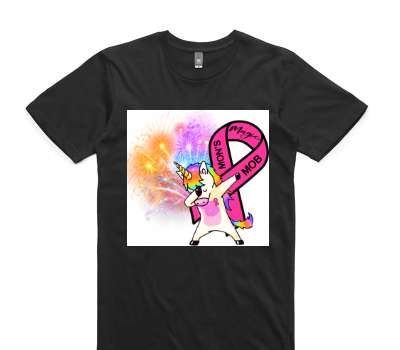 Custom AS Colour 100% Cotton Black T-Shirt
