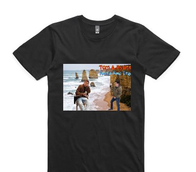 Custom AS Colour 100% Cotton Black T-Shirt