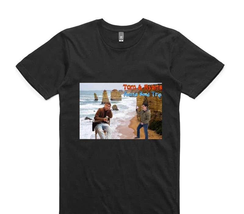 Custom AS Colour 100% Cotton Black T-Shirt