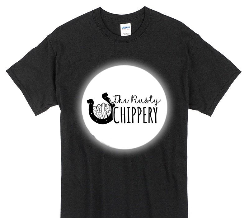 Custom Gildan 100% Cotton Black T-Shirt
