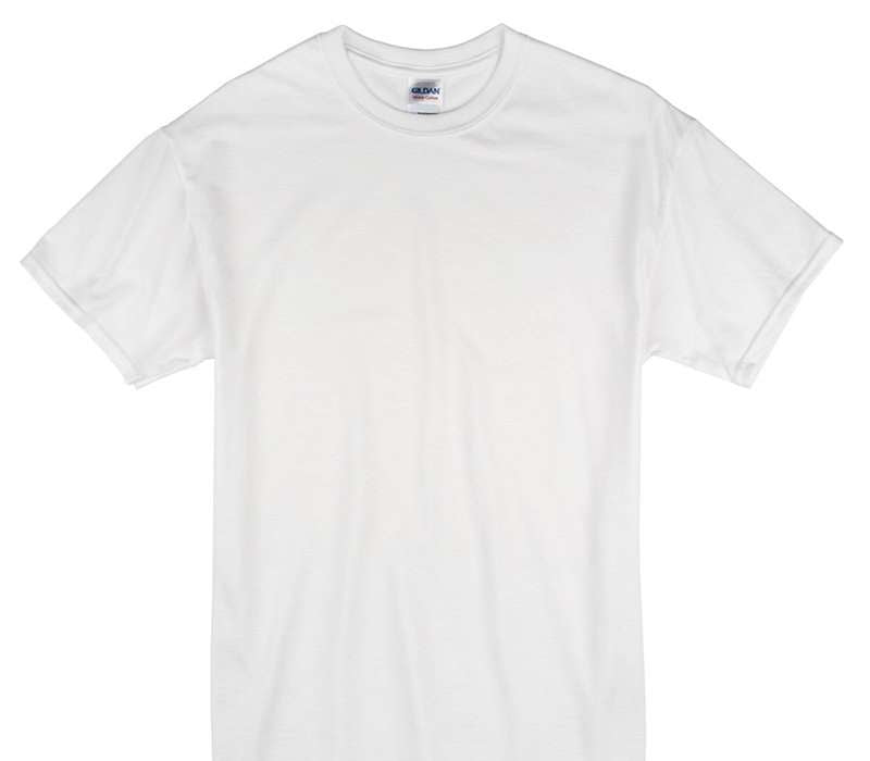 Custom Gildan 100% Cotton White T-Shirt