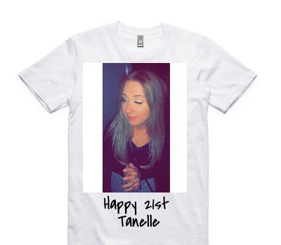 Custom AS Colour 100% Cotton White T-Shirt