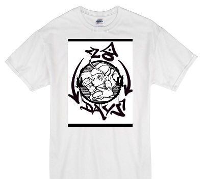 Custom Gildan 100% Cotton White T-Shirt