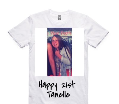 Custom AS Colour 100% Cotton White T-Shirt