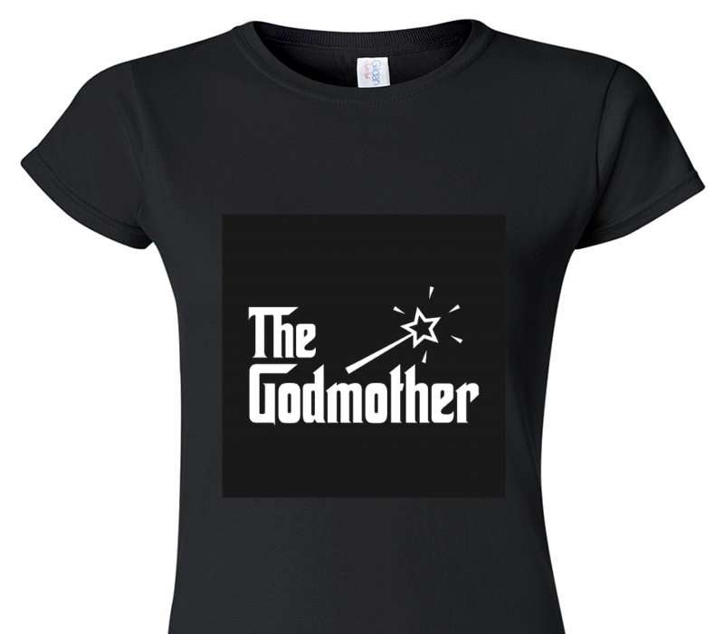 Custom Womens Soft Style 100% Cotton Black T-Shirt