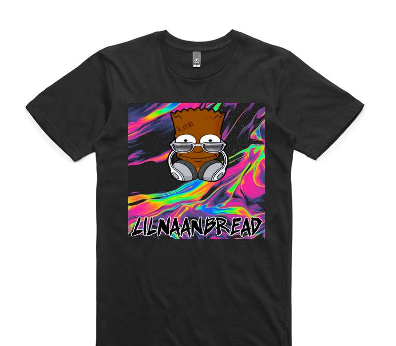 Custom AS Colour 100% Cotton Black T-Shirt