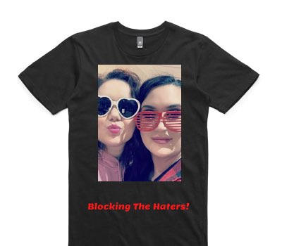 Custom AS Colour 100% Cotton Black T-Shirt