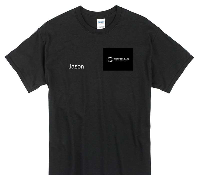 Custom Gildan 100% Cotton Black T-Shirt