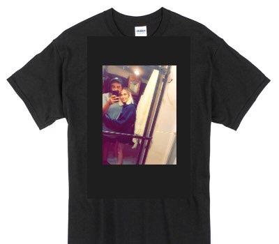 Custom Gildan 100% Cotton Black T-Shirt