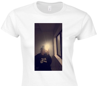 Custom Womens Soft Style 100% Cotton White T-Shirt