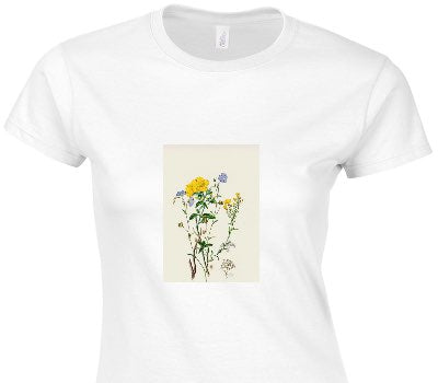 Custom Womens Soft Style 100% Cotton White T-Shirt