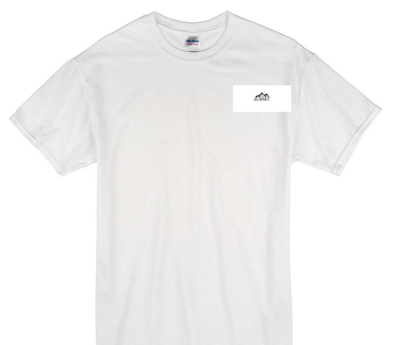 Custom Gildan 100% Cotton White T-Shirt
